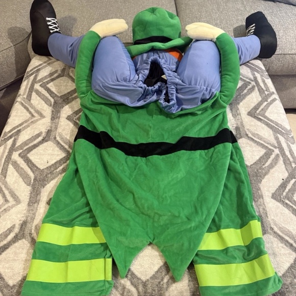 Halloween Ride a St Patricks Day Leprechaun Adult Costume Standard Size - Picture 2 of 2